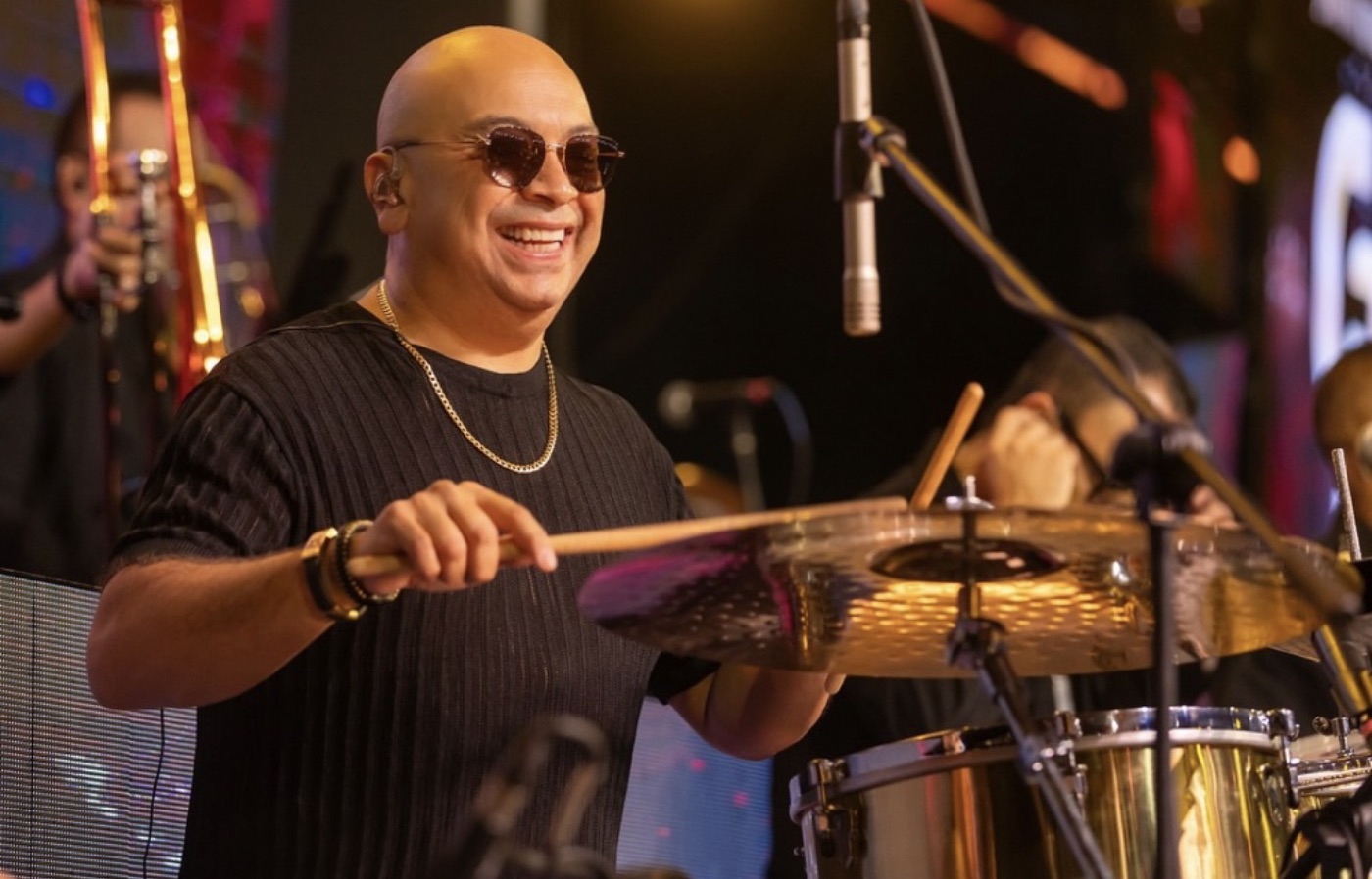 Timbales en tarima